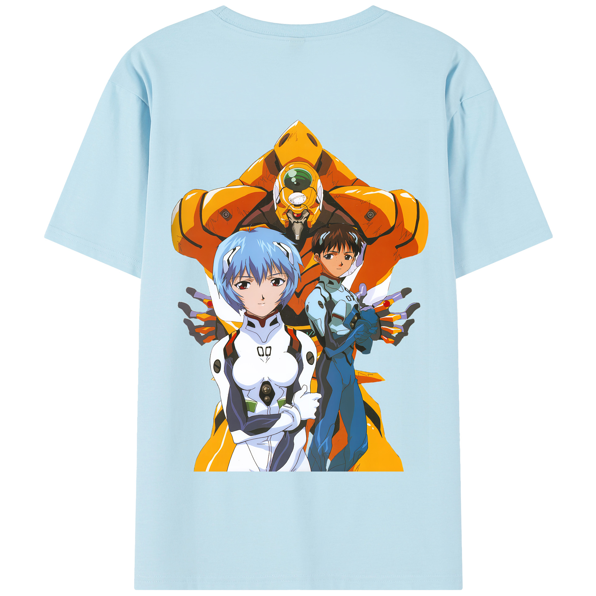 （画像用） EVA 新世紀エヴァンゲリオン 綿100％半袖Tシャツ（背面プリント）